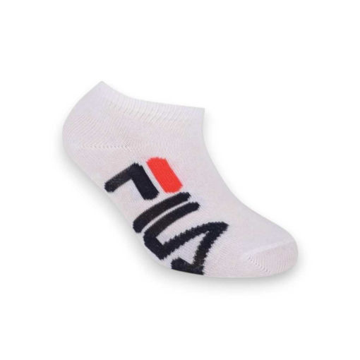 Picture of FILA KIDS INVISIBLE PLAIN SOCKS 3 PACK WHITE 23-26